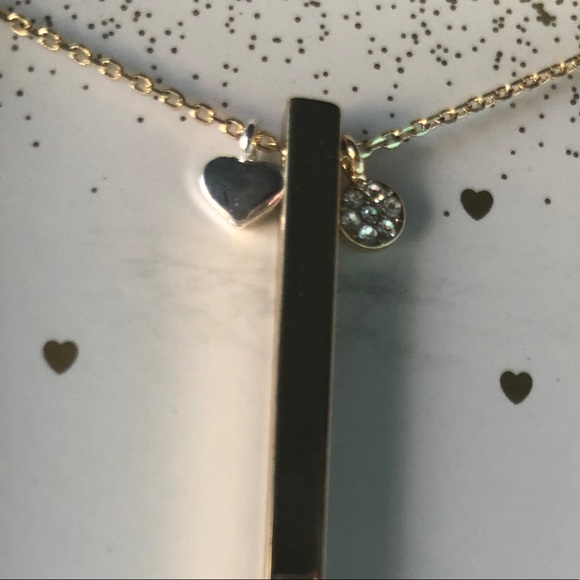 MOM 💝 Bar Necklace w tiny heart & flower by New Directions - Picture 9 of 10
